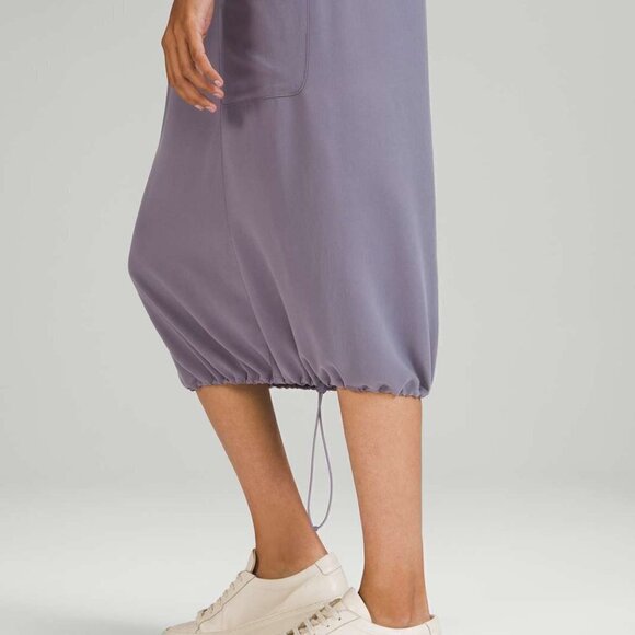 Lululemon Pocketed Drop-Waist Midi Dress Dusky Lavender 0 NEW - Picture 3 of 13
